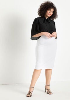 Neoprene Pencil Skirt