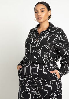 Printed Button Down