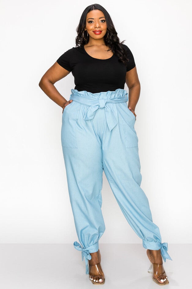 EVE PAPERBAG PANTS, , alternate image number null