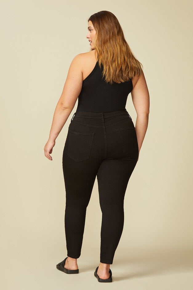 JFK PLUS - SKINNY JEANS | JET BLACK, JET BLACK / Black, alternate image number null