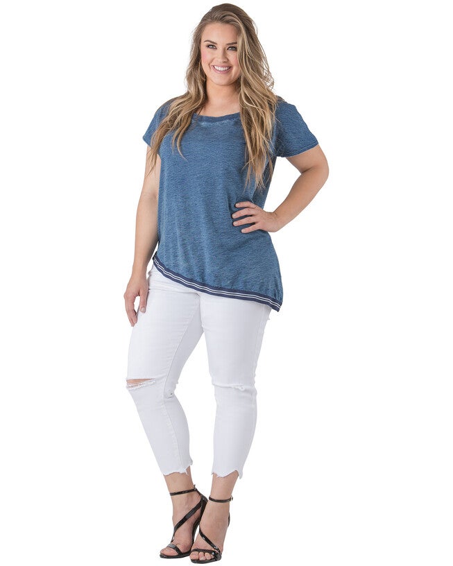 Tessa Summer Chewed Hem Cropped Jeans, 2849SHARKBIT / White, alternate image number null