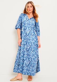 Plus Size Blue Dresses
